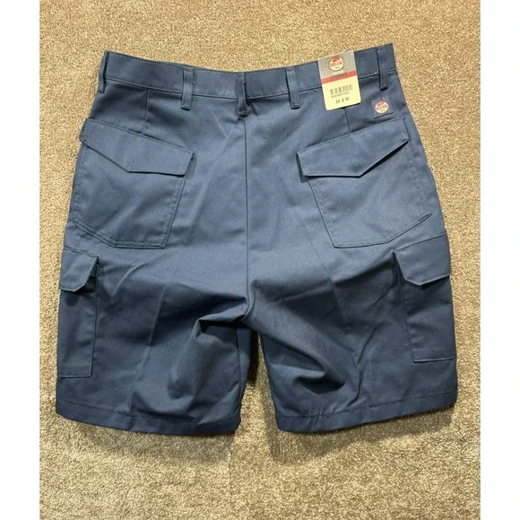 Red‎ Kap PT66 Men's Cargo Shorts Navy 34 x 10 New With Tags - Picture 6 of 9